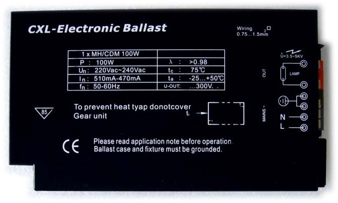 Ballast électronique de 100 watts